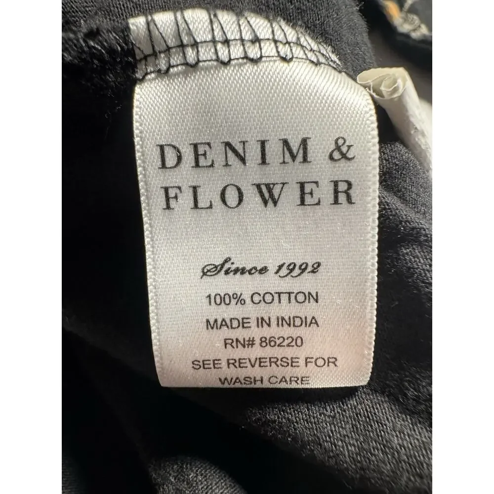 Denim & Flower Boys 9/10 Dabbing Skeleton Halloween Tee